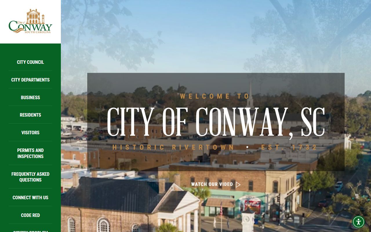 City of Conway government services and arrest records