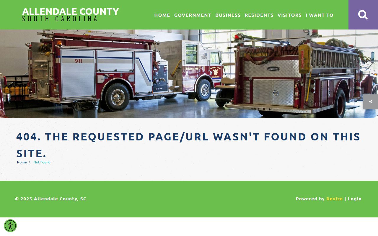 Allendale County Sheriff Office website for arrest records